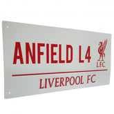 Liverpool plaat NW wit 40 x 18 cm